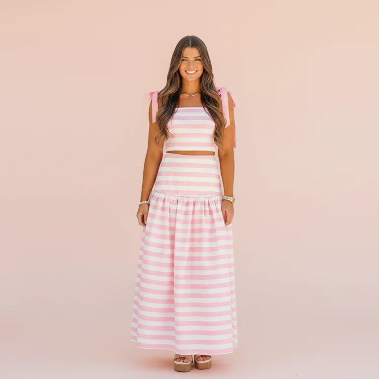 Rosé Riviera Stripe Set