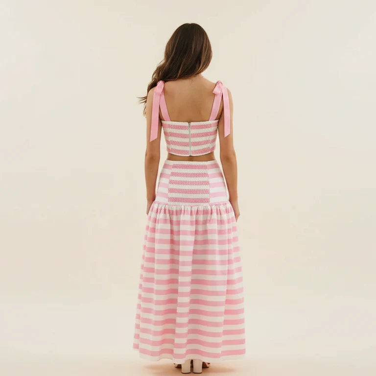 Rosé Riviera Stripe Set