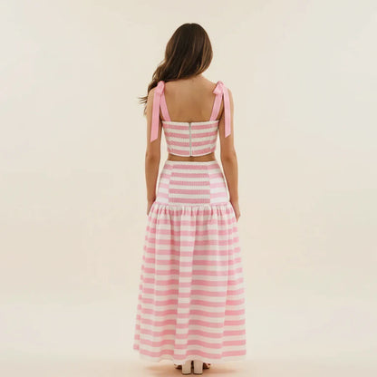 Rosé Riviera Stripe Set
