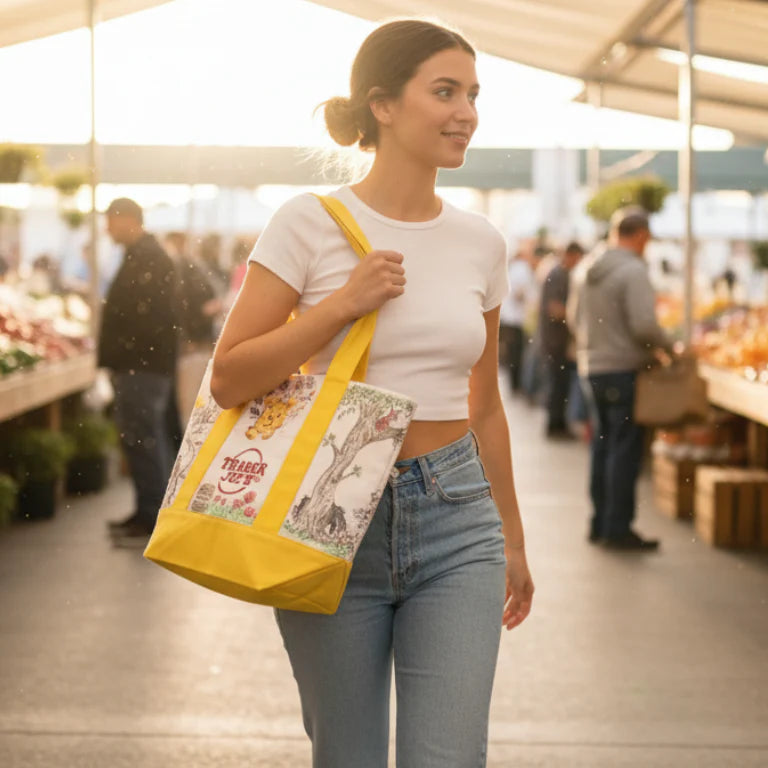 Trader Joes Tote Bag | 3 Cute Designs | Aesthetic Everyday Bag