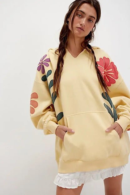 flowers hoodie - sunlight combo