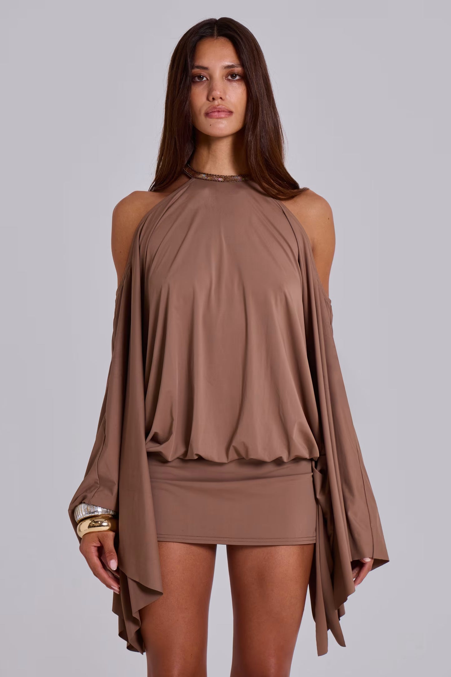 Embellished Butterfly Mini Dress