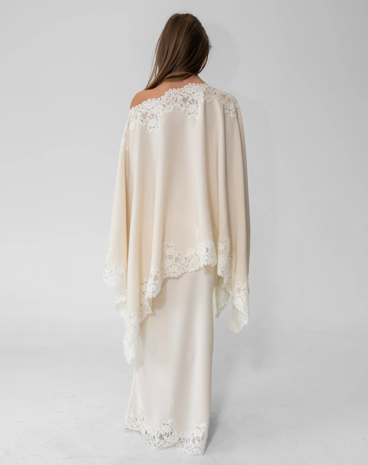 Elegant Lace Cape Set