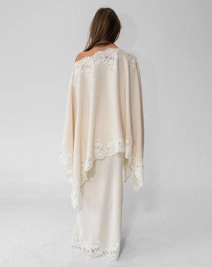Elegant Lace Cape Set